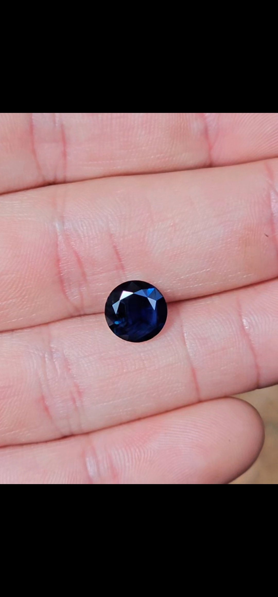 2.52ct Round Twilight Blue Sapphire