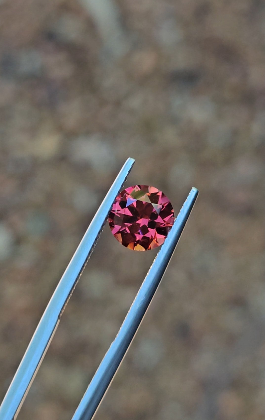 2ct Round Watermelon Tanzanian Garnet