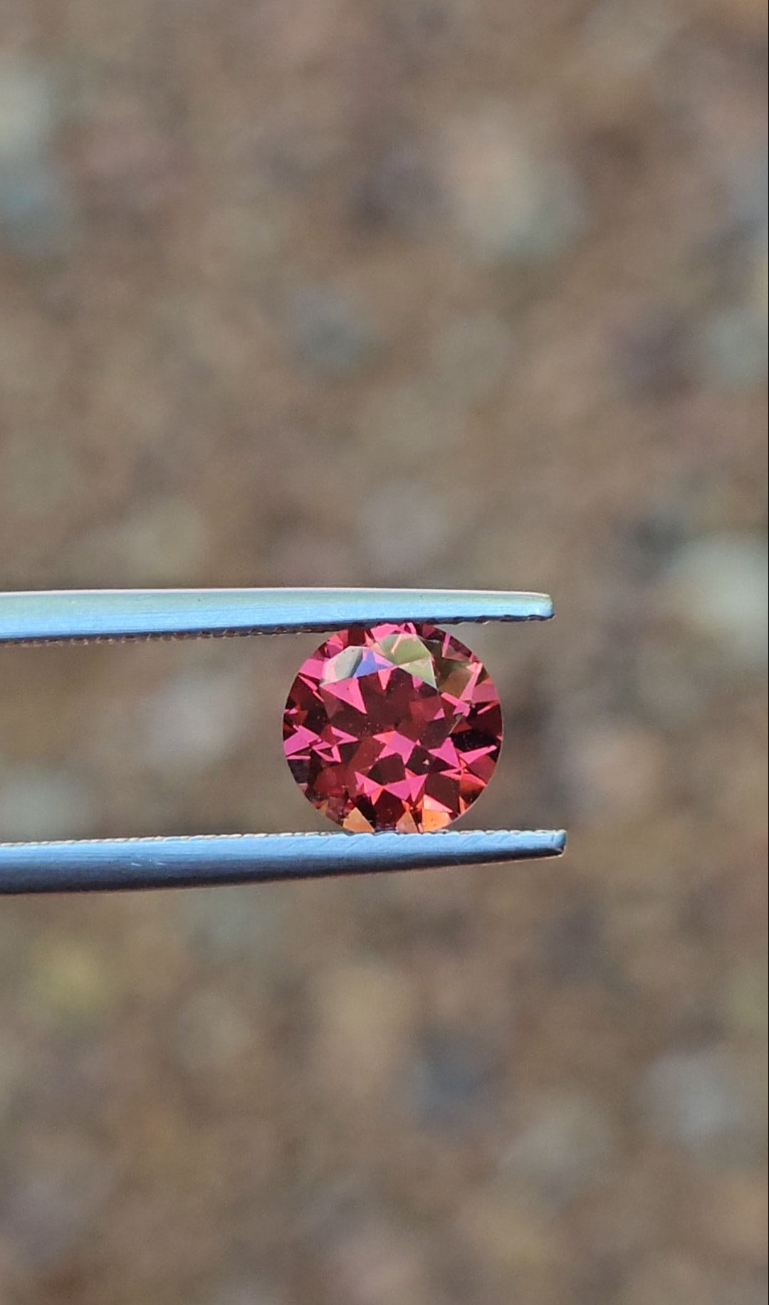 2ct Round Watermelon Tanzanian Garnet