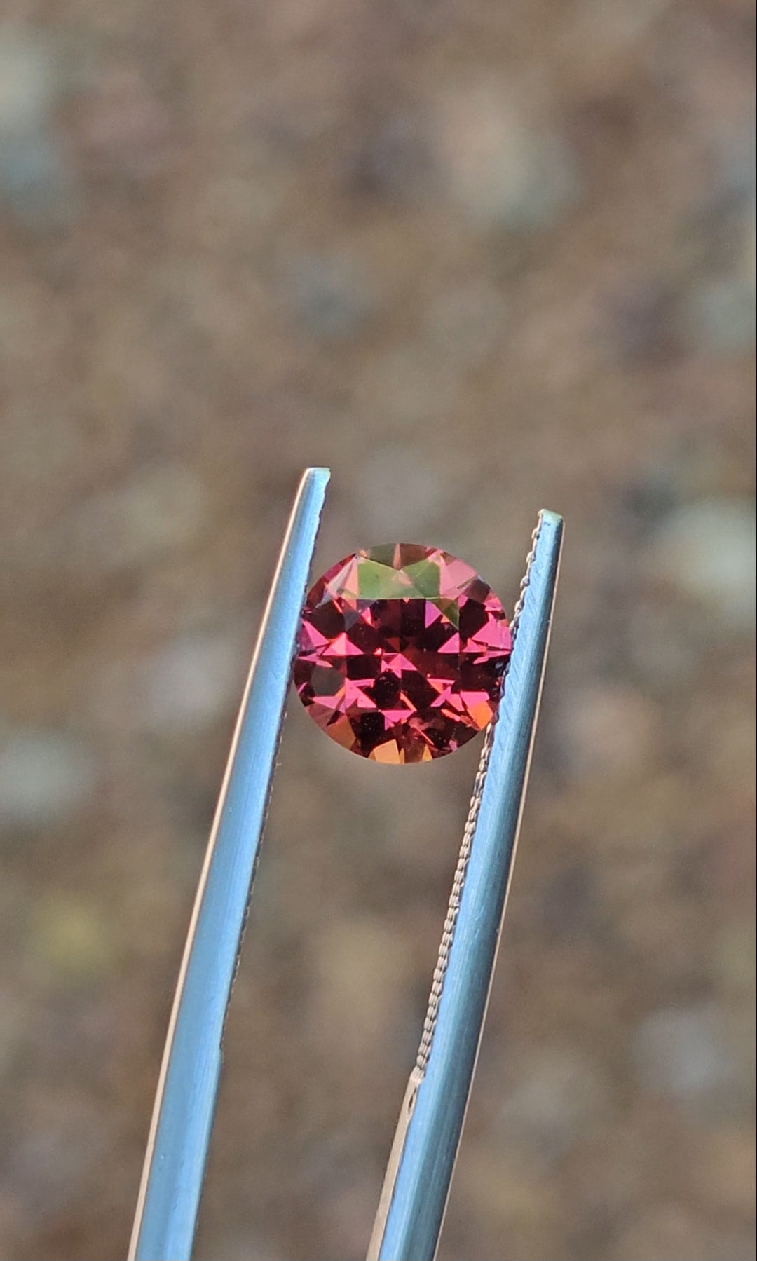 2ct Round Watermelon Tanzanian Garnet