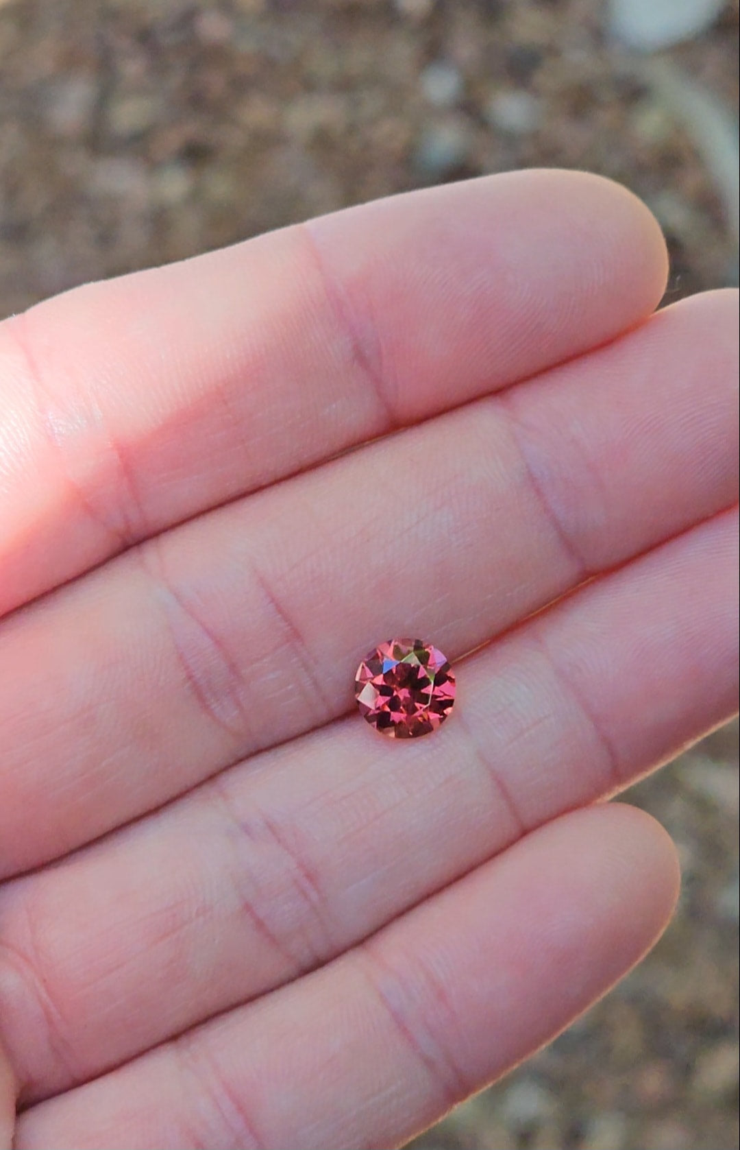 2ct Round Watermelon Tanzanian Garnet