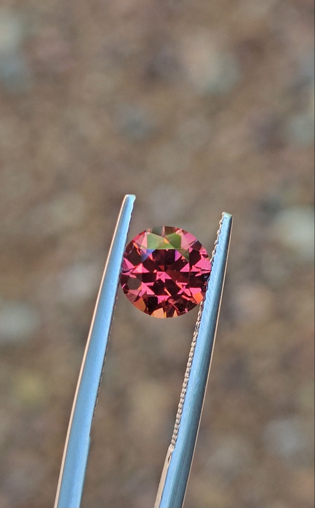 2ct Round Watermelon Tanzanian Garnet