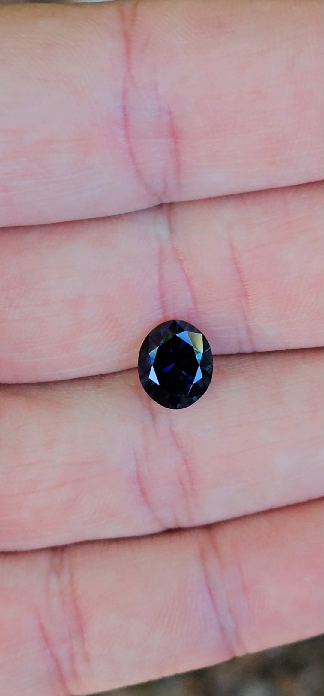 2.29ct Oval Deep Blue Sapphire