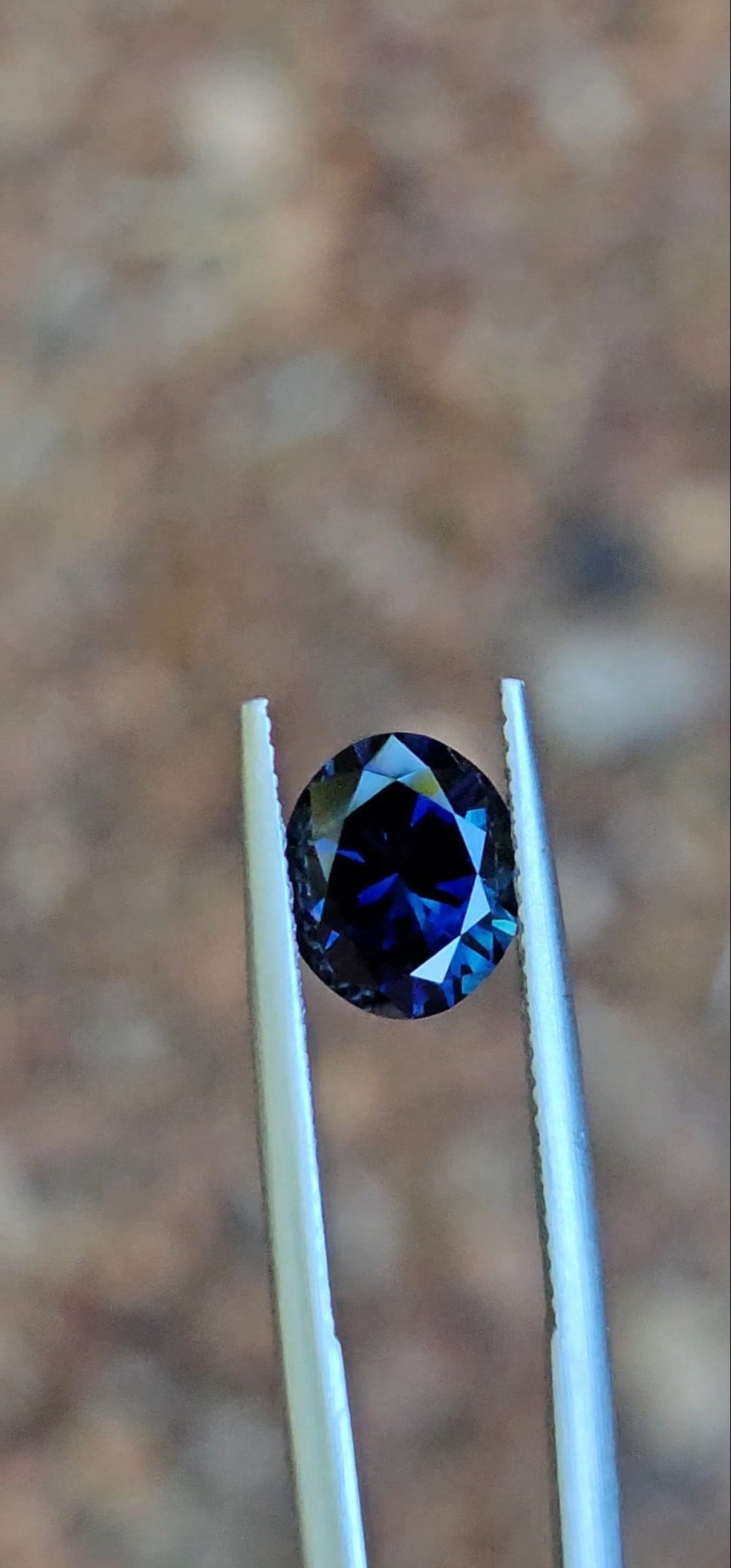 2.29ct Oval Deep Blue Sapphire