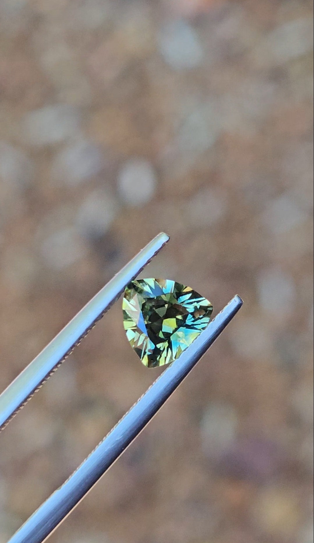 1.22ct Trilliant Blue Parti Sapphire