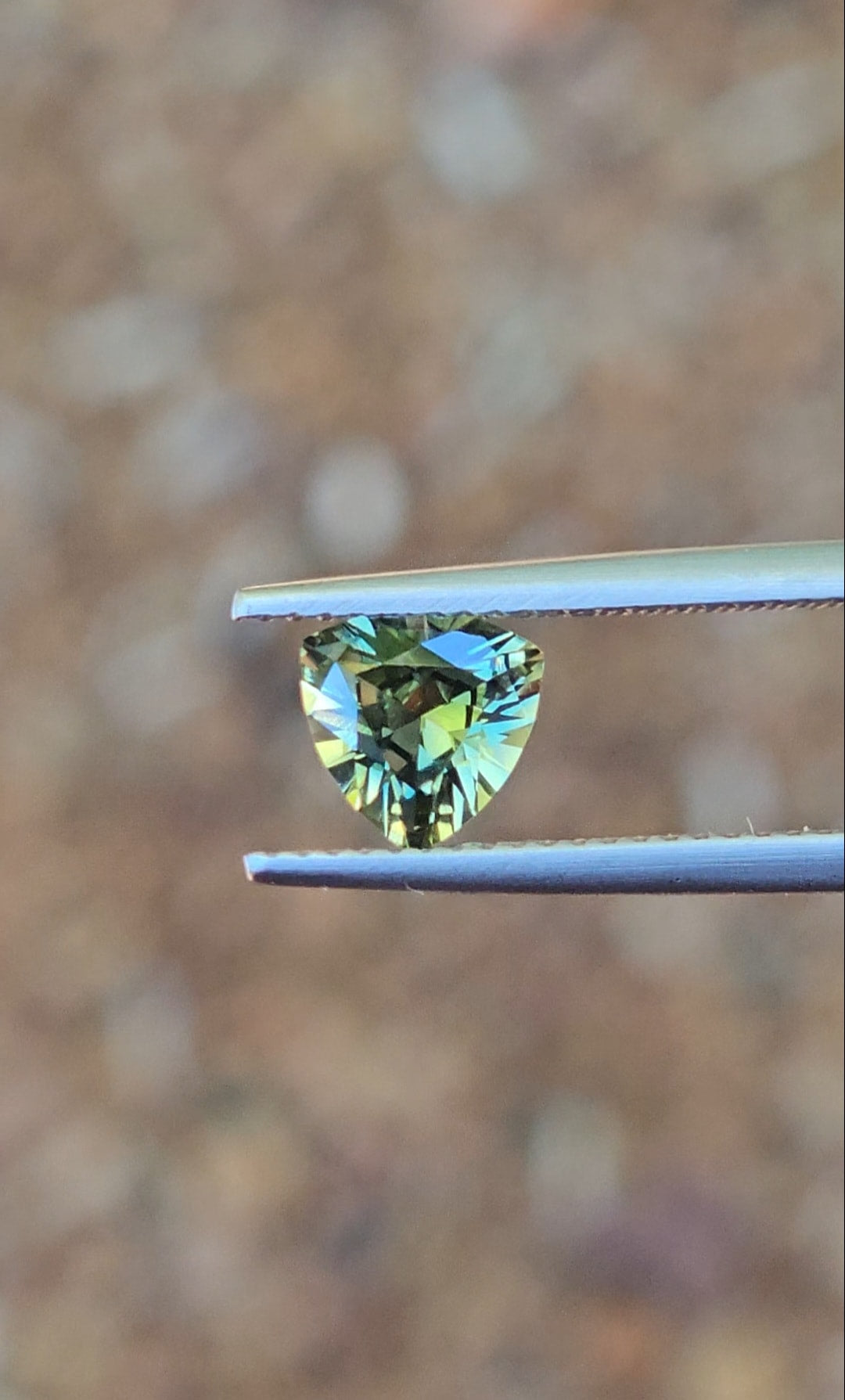 1.22ct Trilliant Blue Parti Sapphire