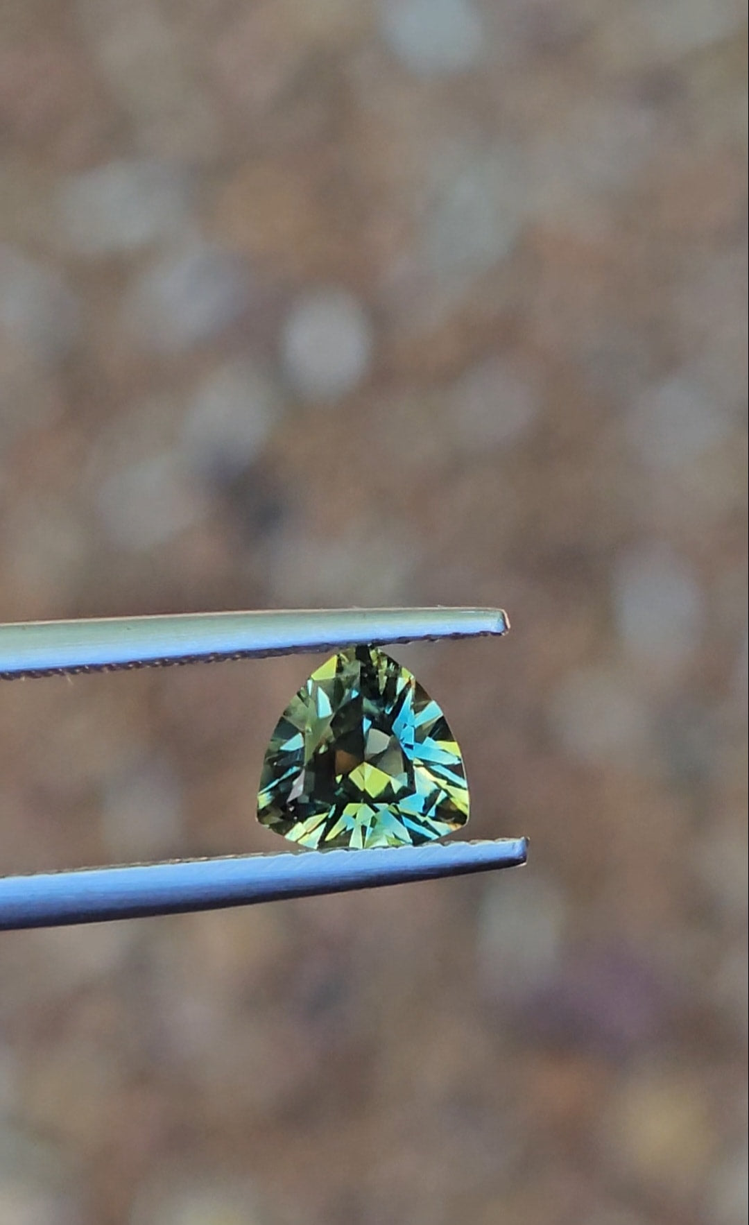 1.22ct Trilliant Blue Parti Sapphire