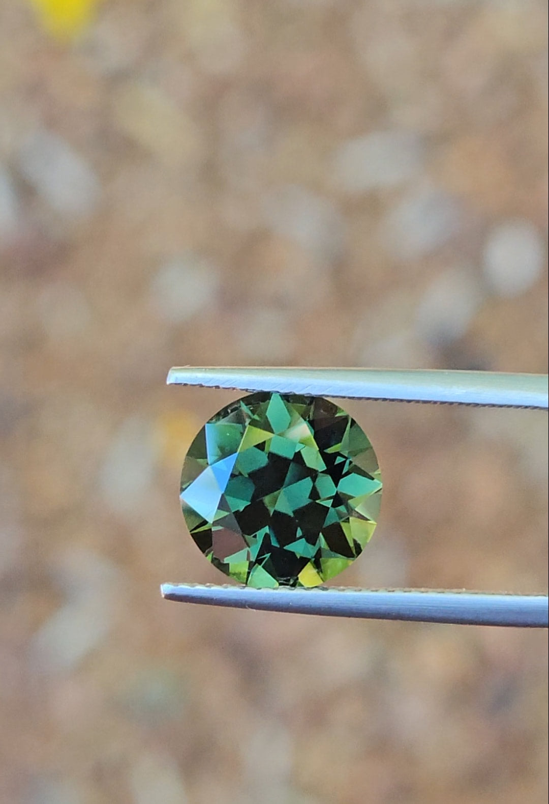 5.28ct Round Green Sapphire