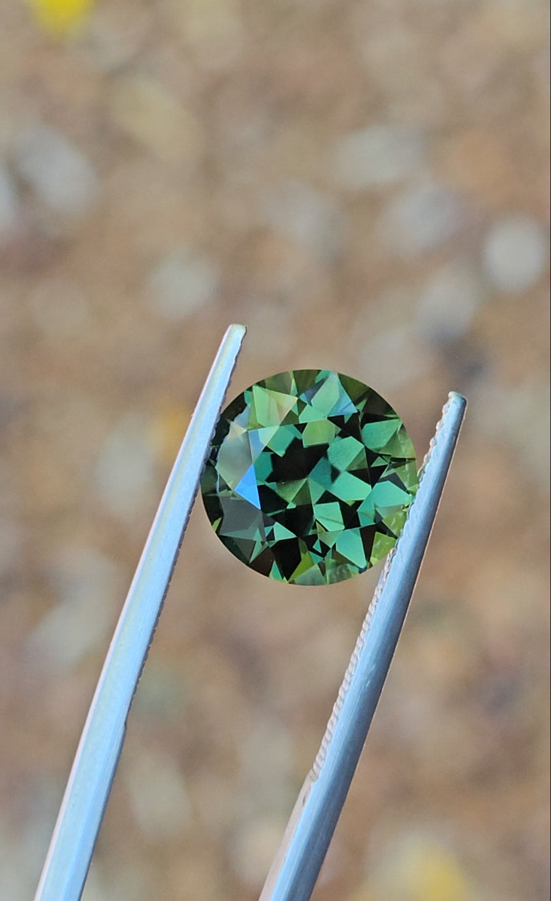 5.28ct Round Green Sapphire