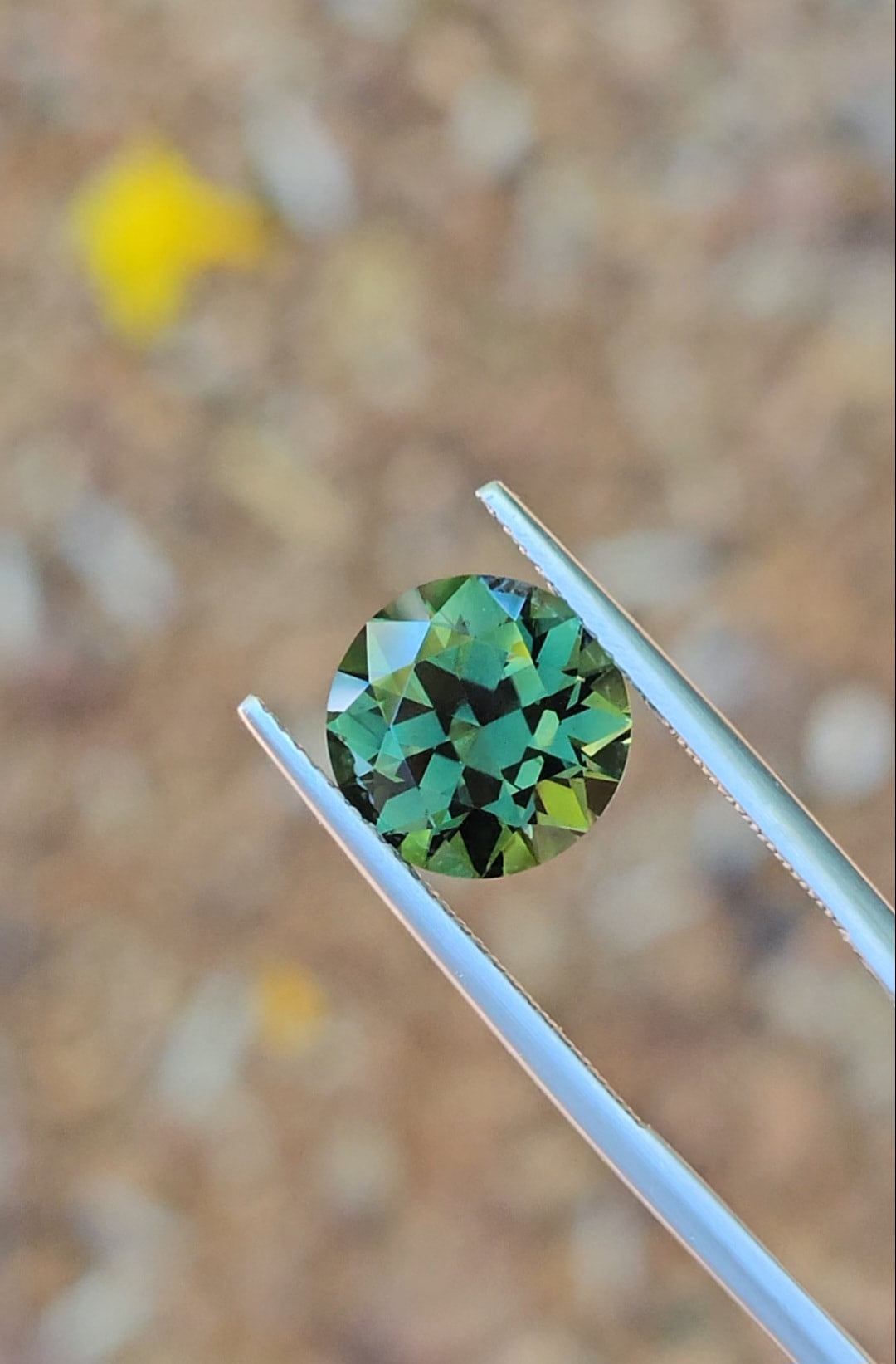 5.28ct Round Green Sapphire