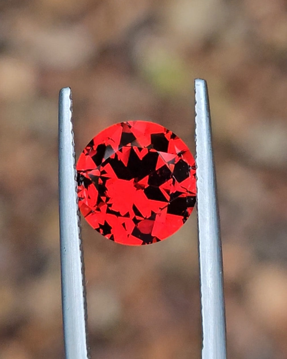 3.25ct Round Red Tanzanian Garnet