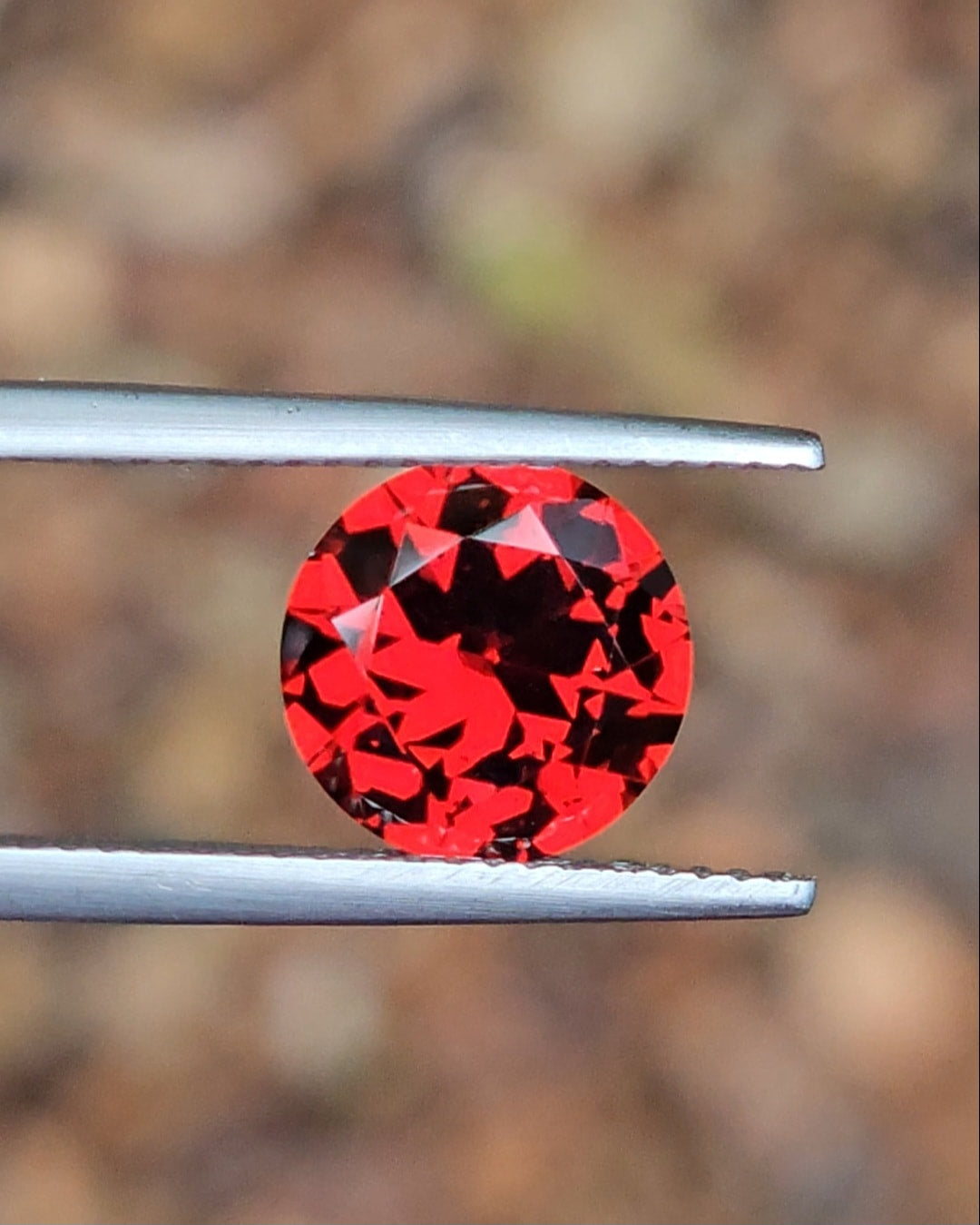 3.25ct Round Red Tanzanian Garnet
