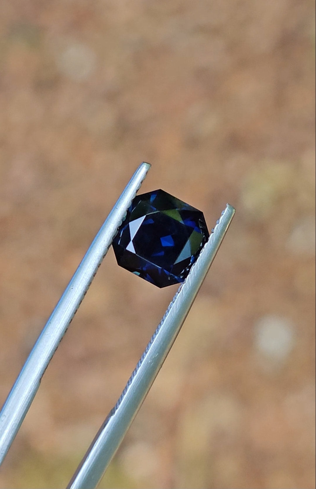 2.09ct Square Blue Sapphire
