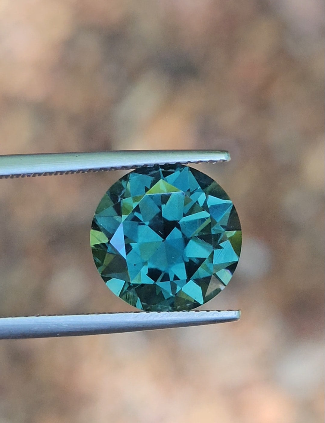 7.88ct Round Teal Sapphire