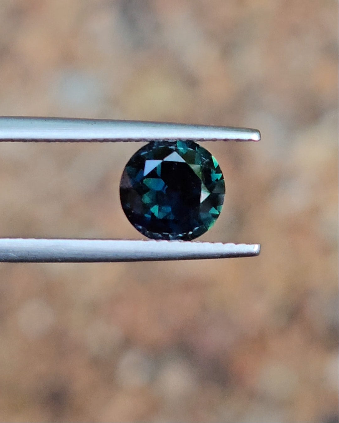 1.87ct Round Deep Blue Parti Sapphire