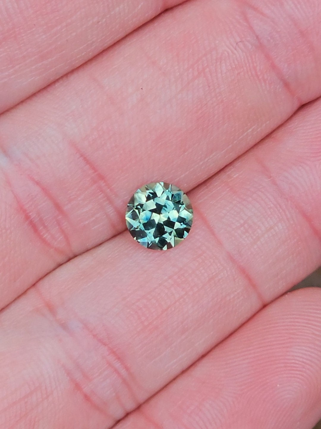 1.63ct Round Blue Parti Sapphire