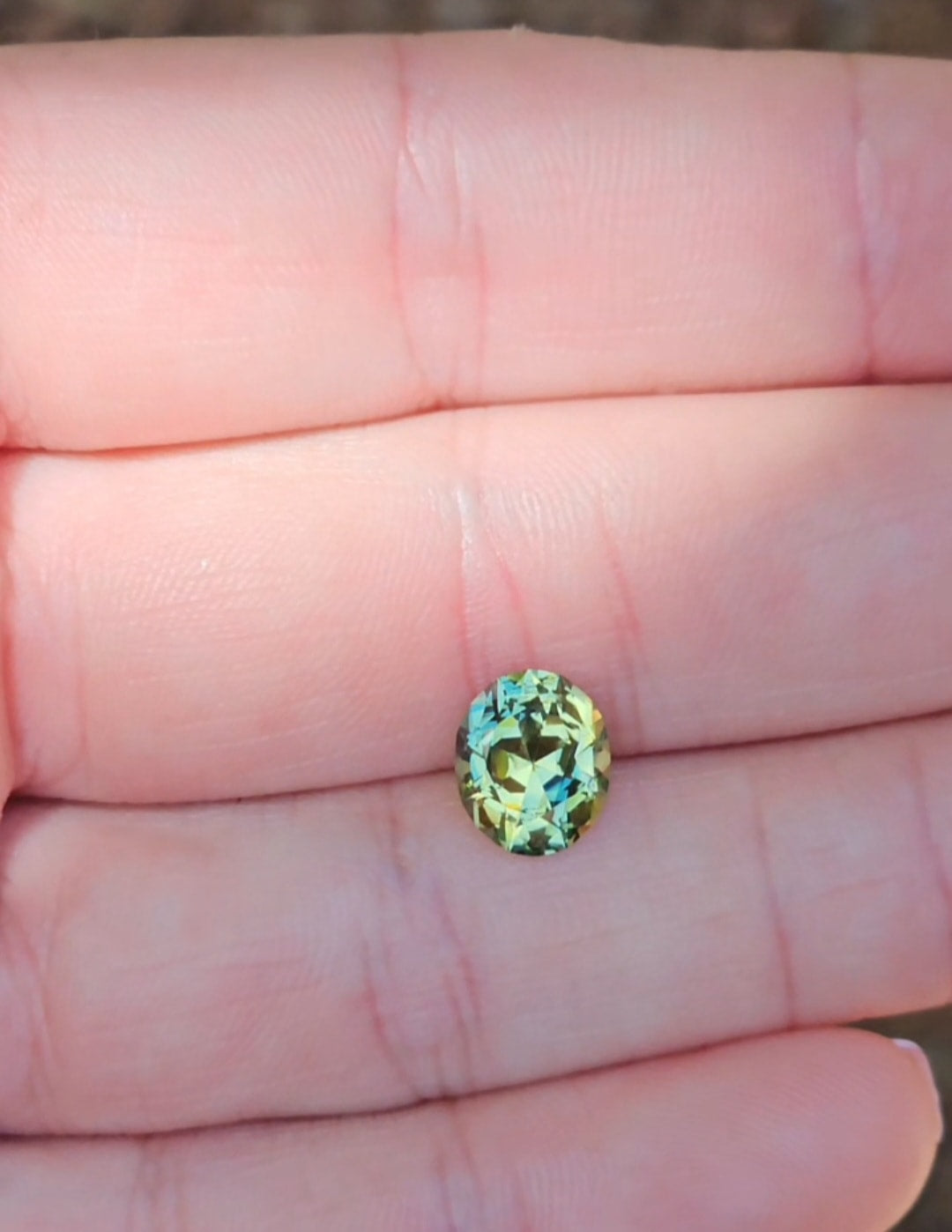 3.06ct Oval Yellow Parti Sapphire
