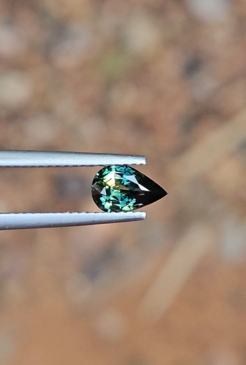 .89ct Pear Blue Parti Sapphire