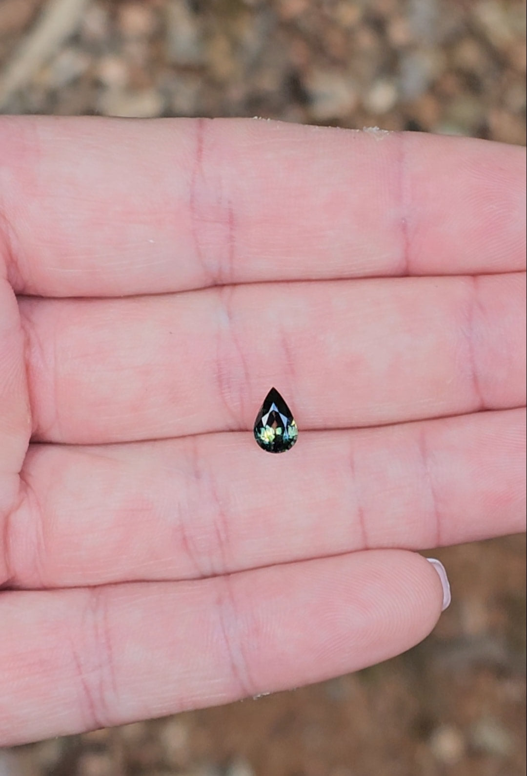 .89ct Pear Blue Parti Sapphire
