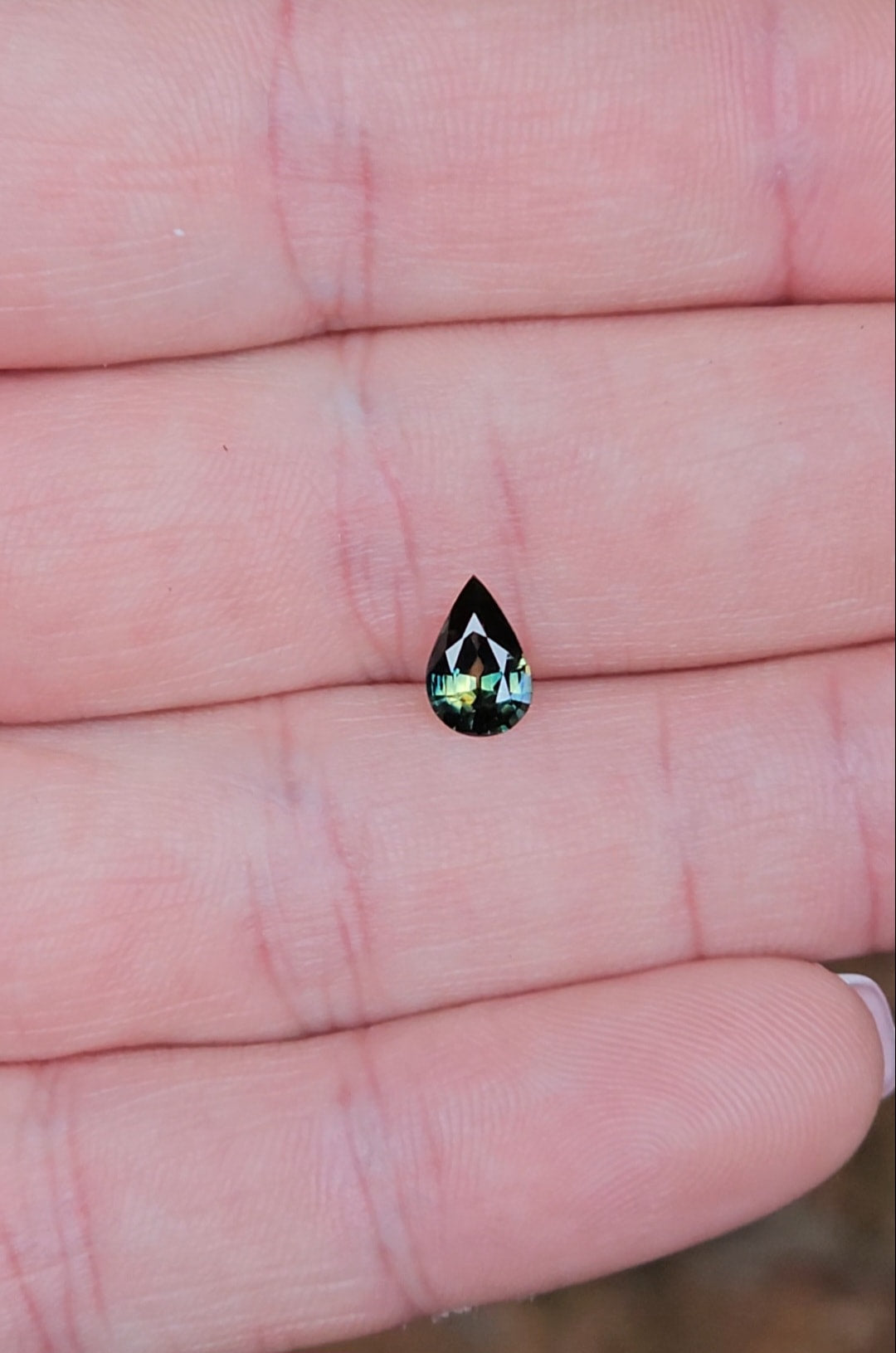 .89ct Pear Blue Parti Sapphire