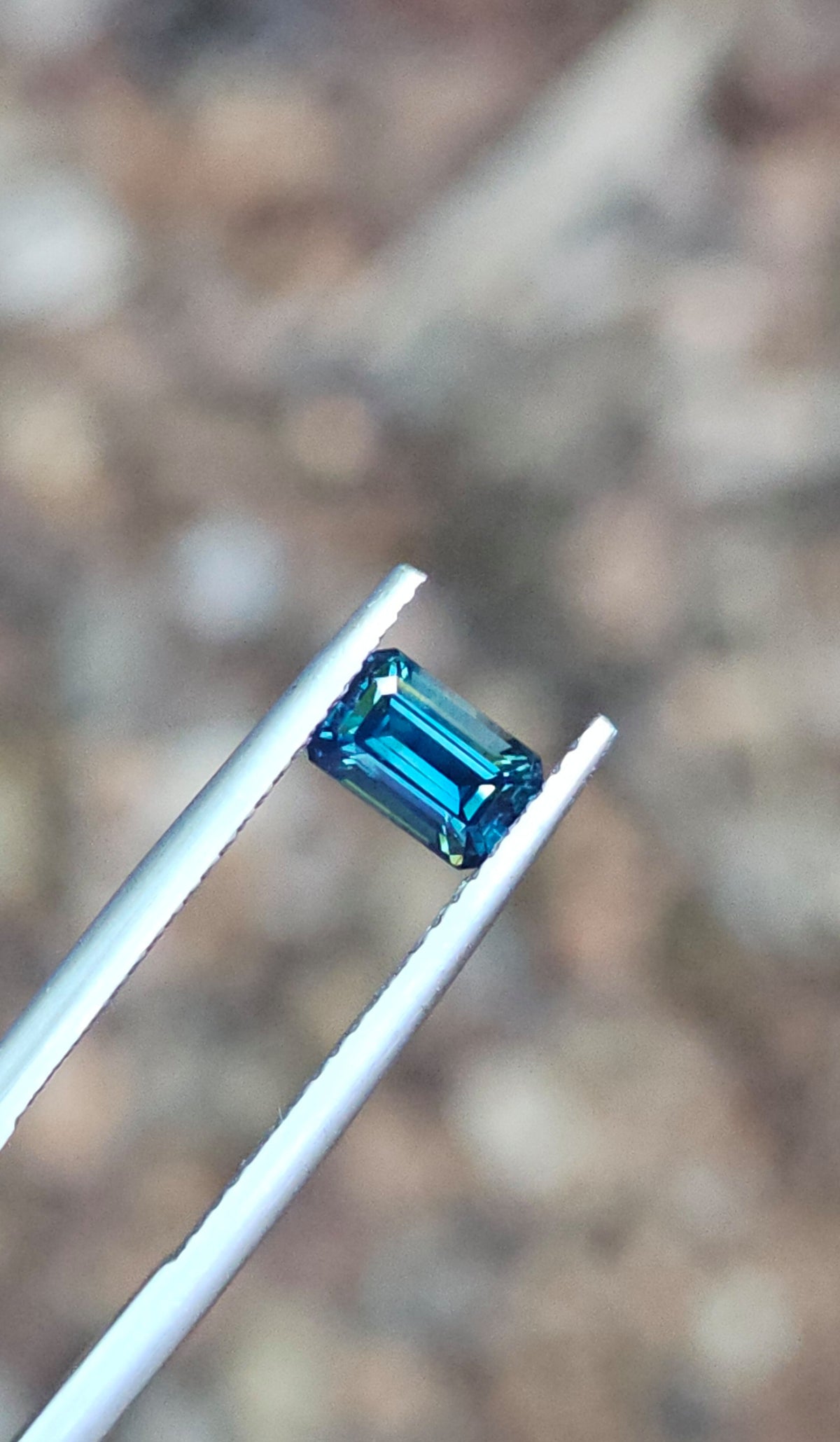 1.14ct Emerald Blue Sapphire