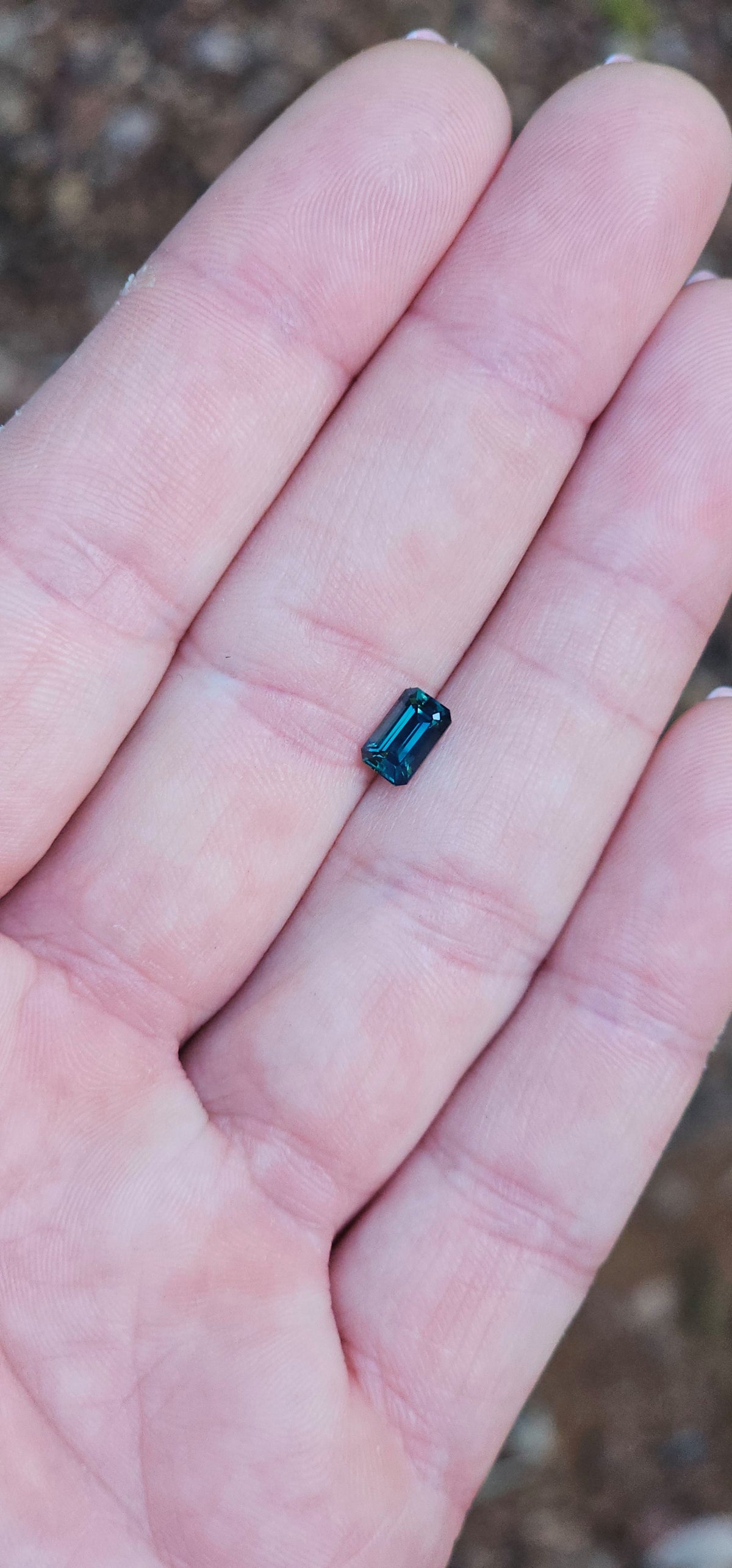 1.14ct Emerald Blue Sapphire