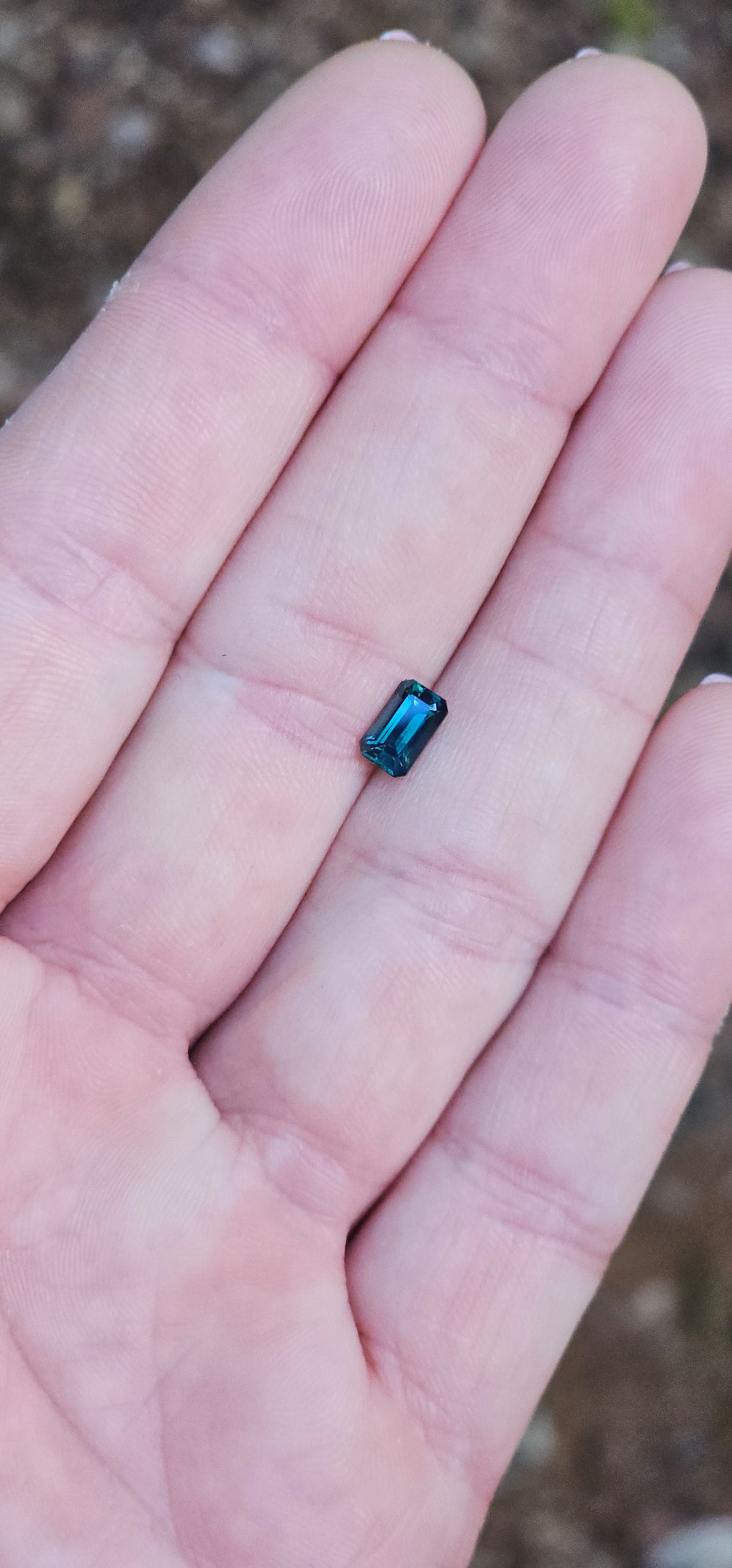 1.14ct Emerald Blue Sapphire
