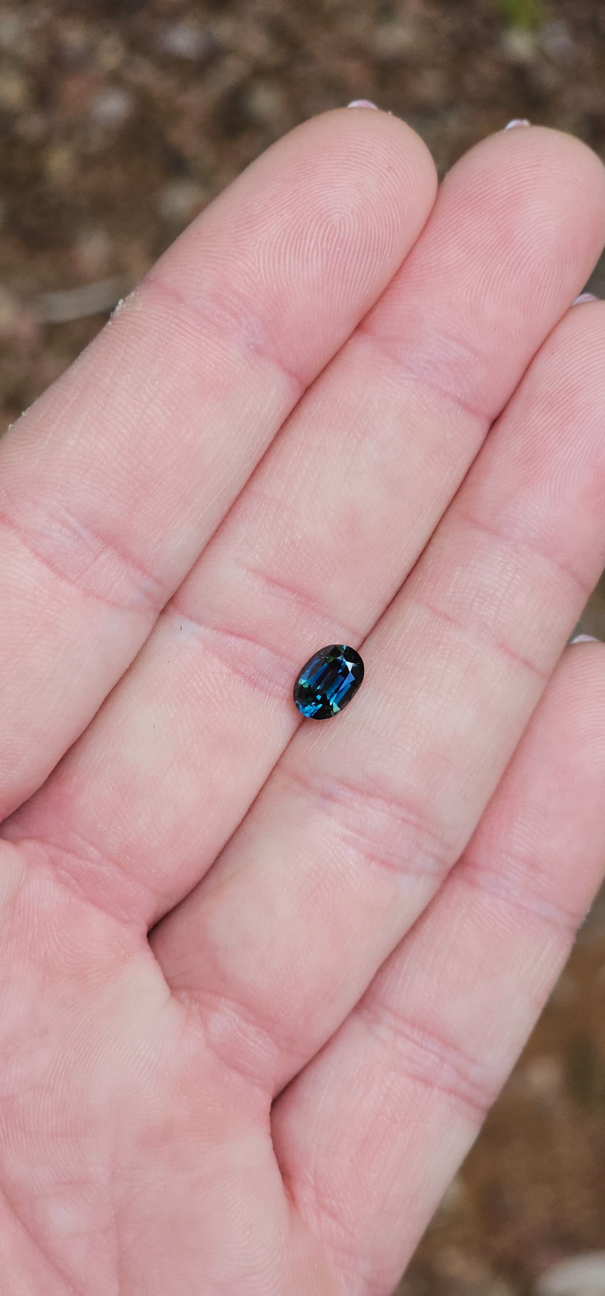 .92ct Oval Blue Parti Sapphire