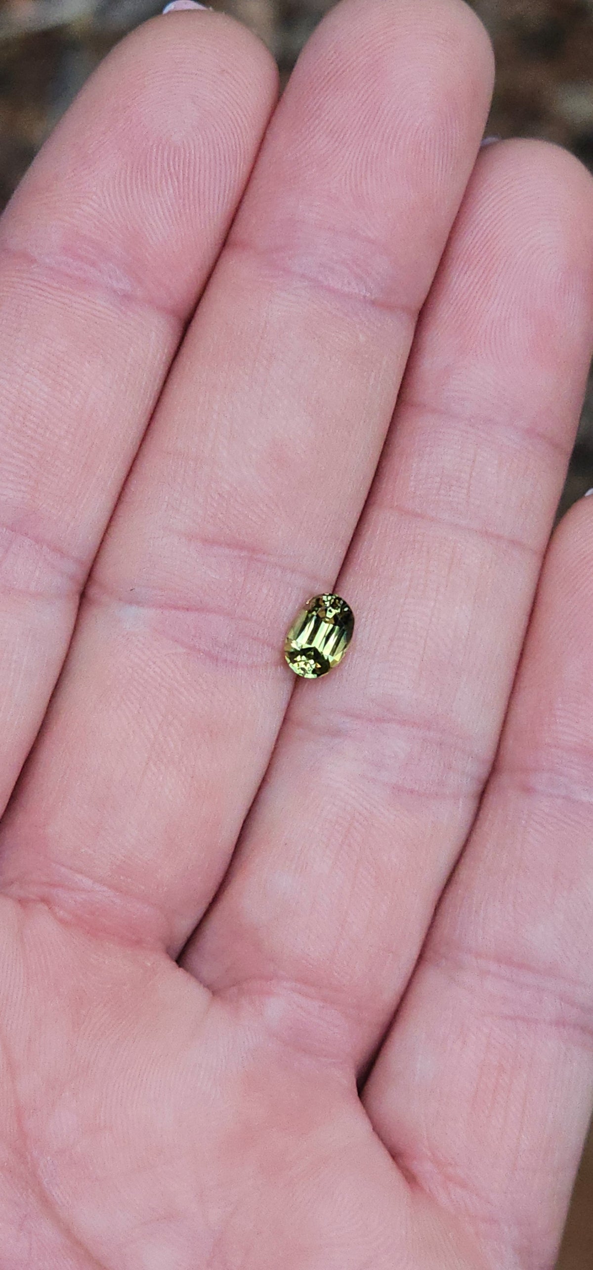 .93ct Oval Yellow Parti Sapphire