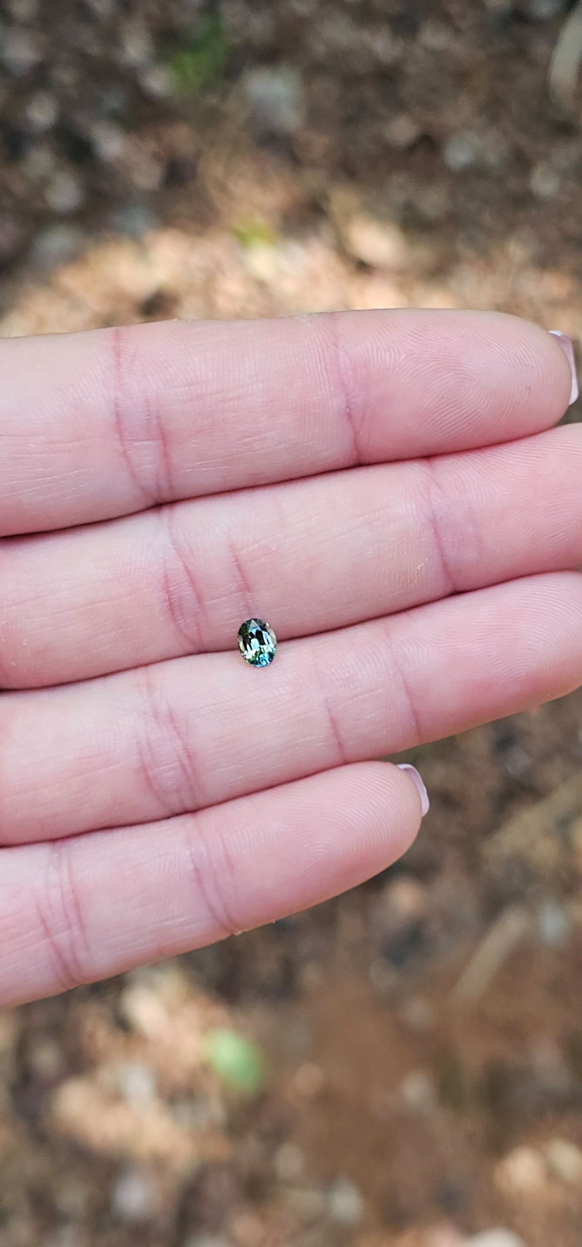 .55ct Oval Blue Parti Sapphire