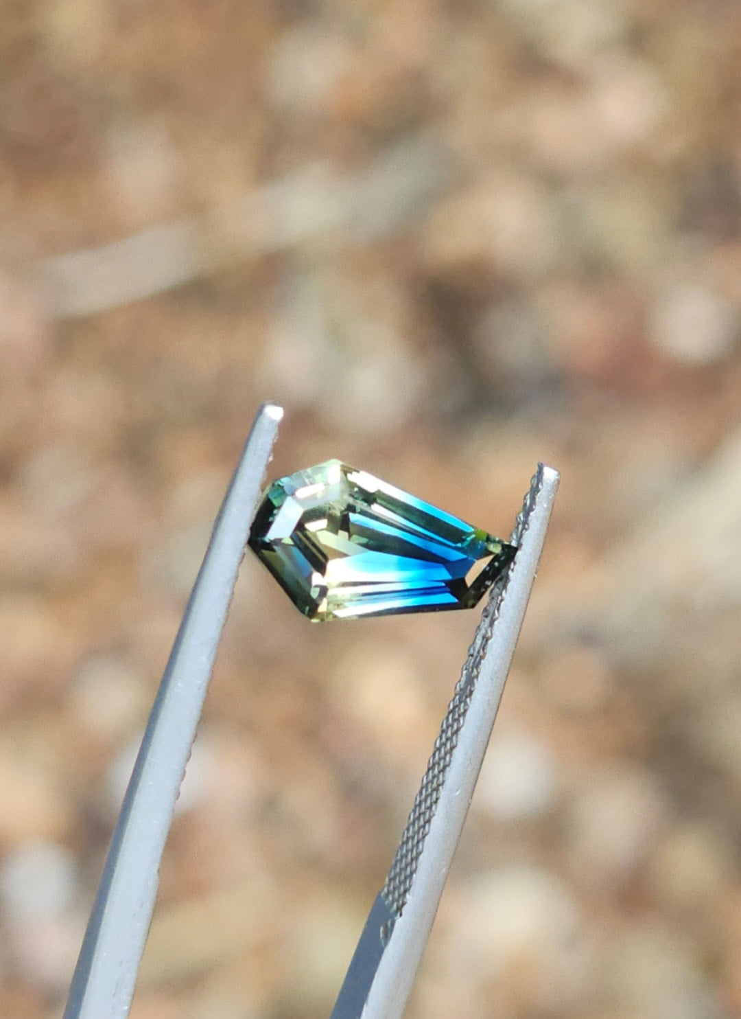 1.96ct Free- form Blue Parti Sapphire