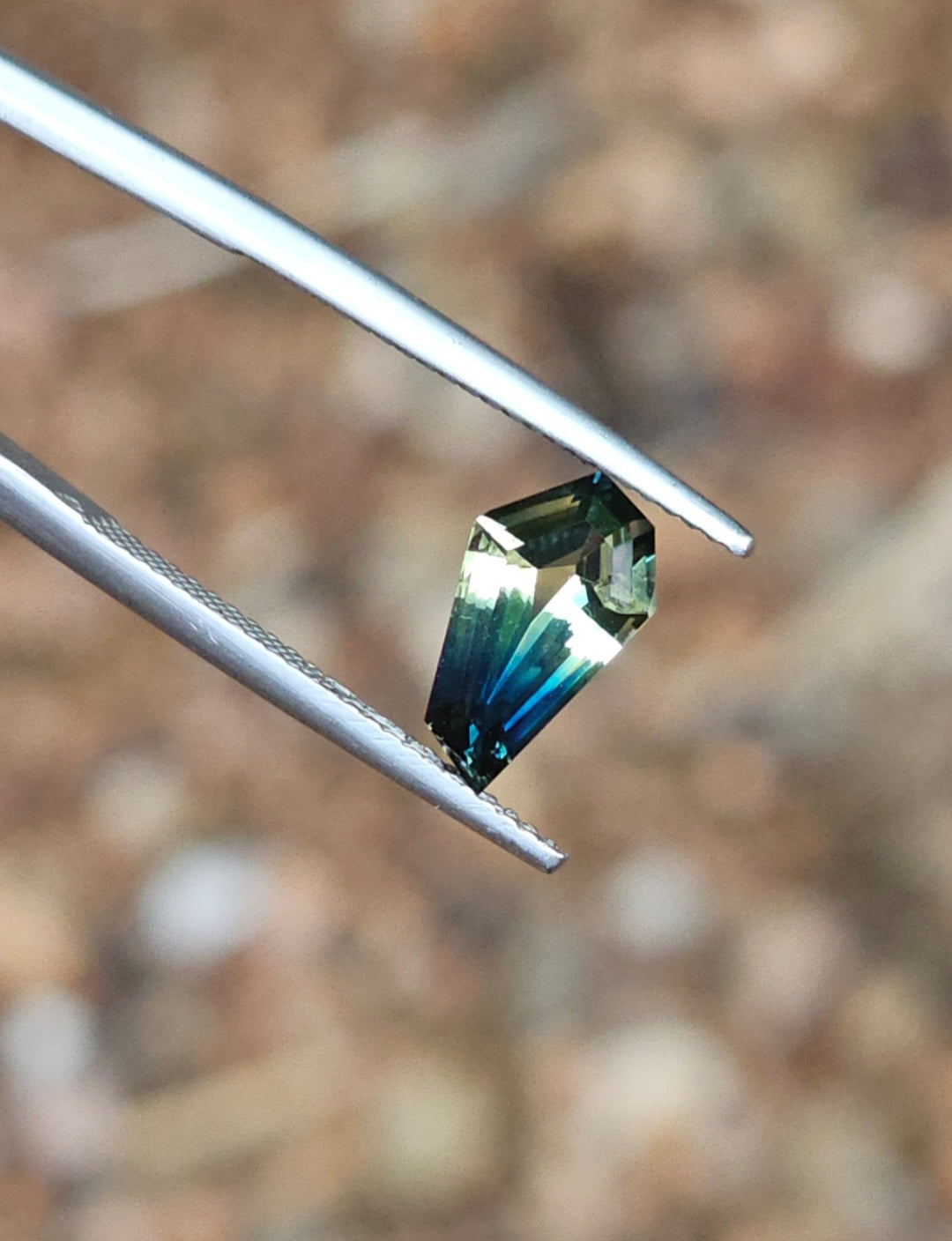 1.96ct Free- form Blue Parti Sapphire