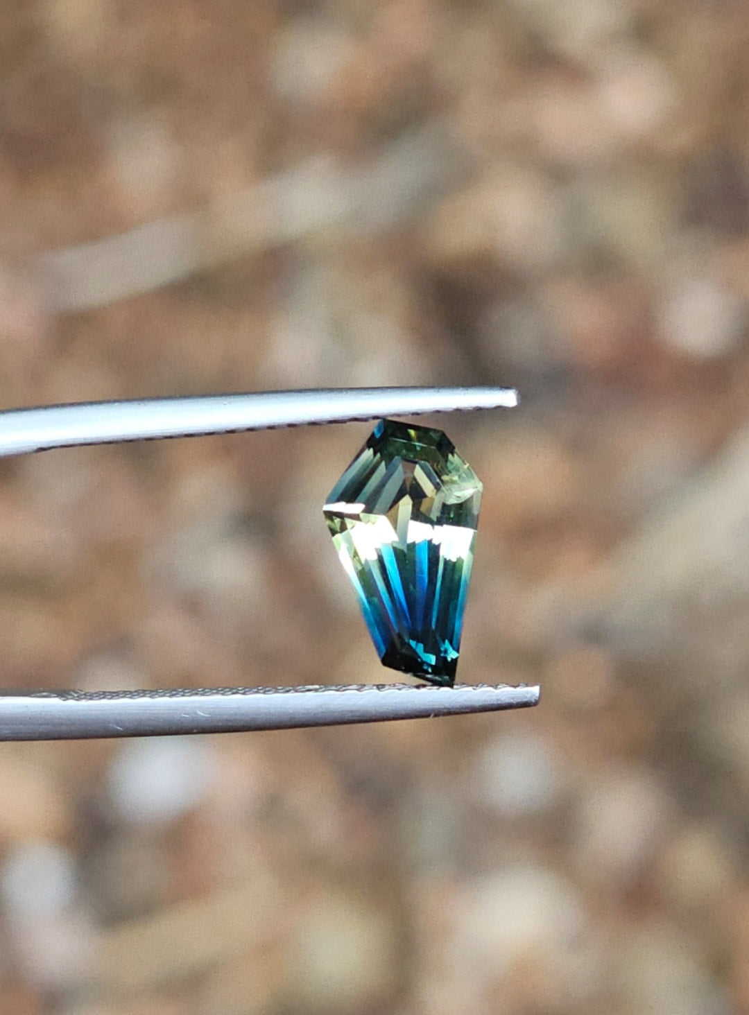 1.96ct Free- form Blue Parti Sapphire
