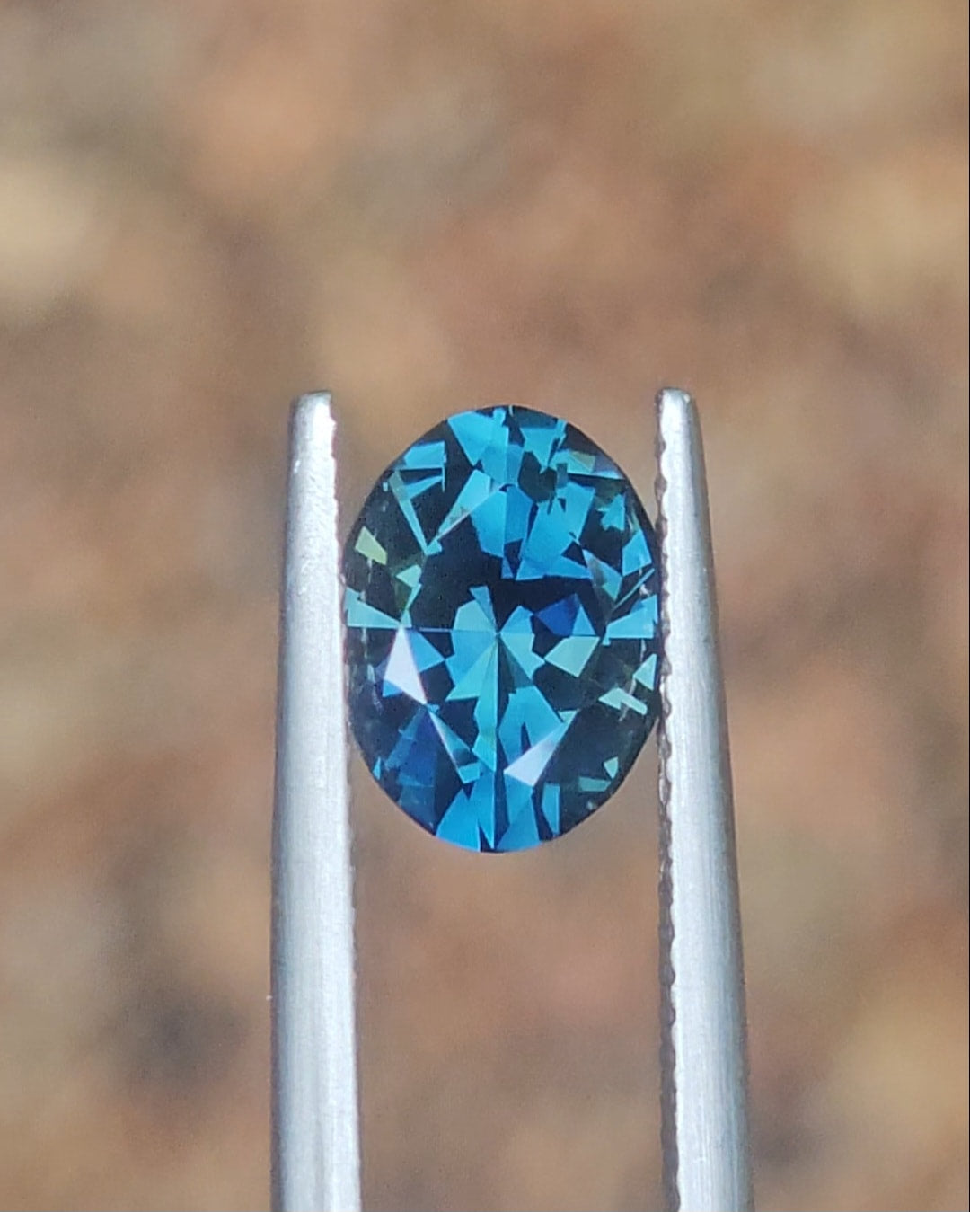 2.70ct Oval Blue Parti Sapphire