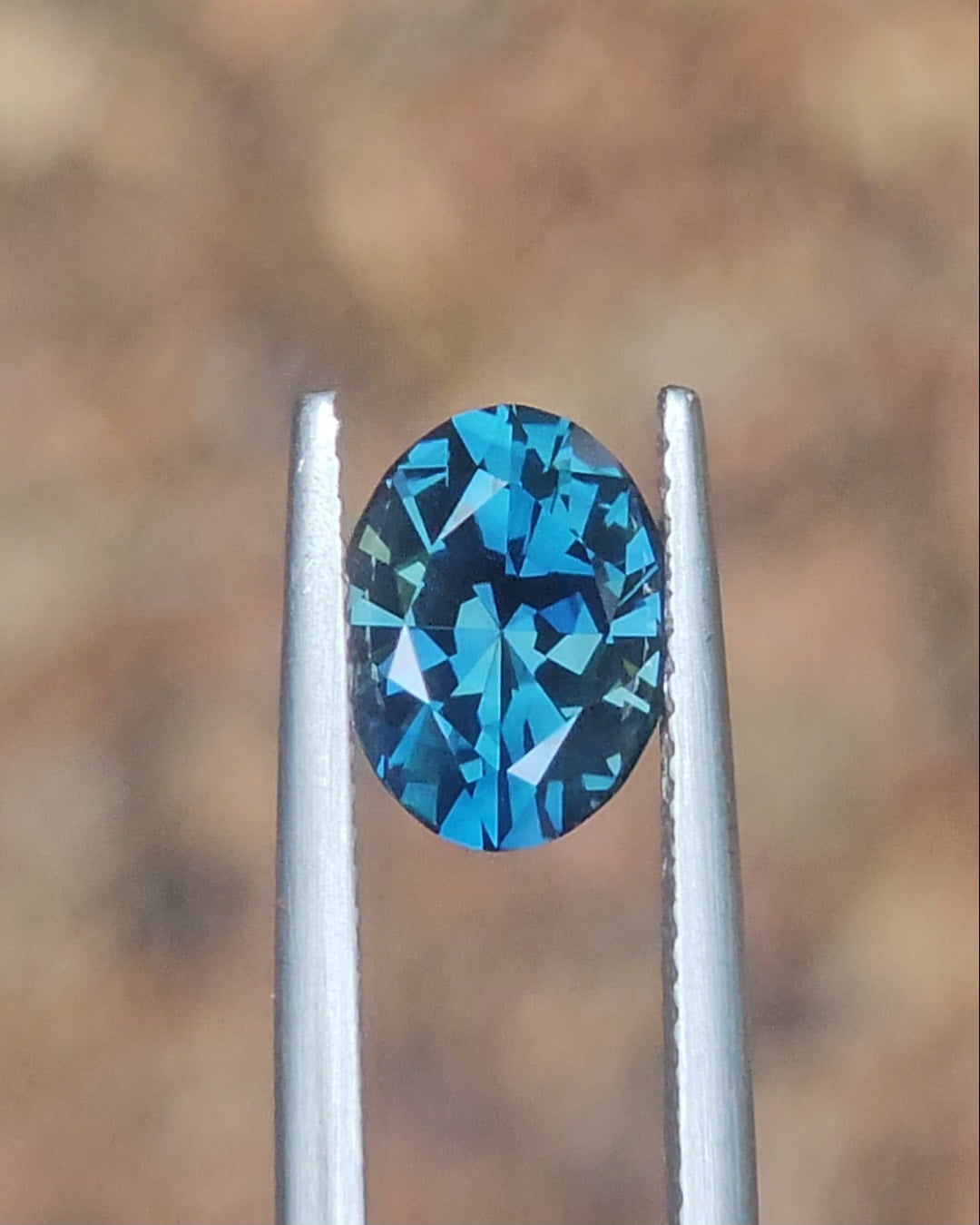 2.70ct Oval Blue Parti Sapphire
