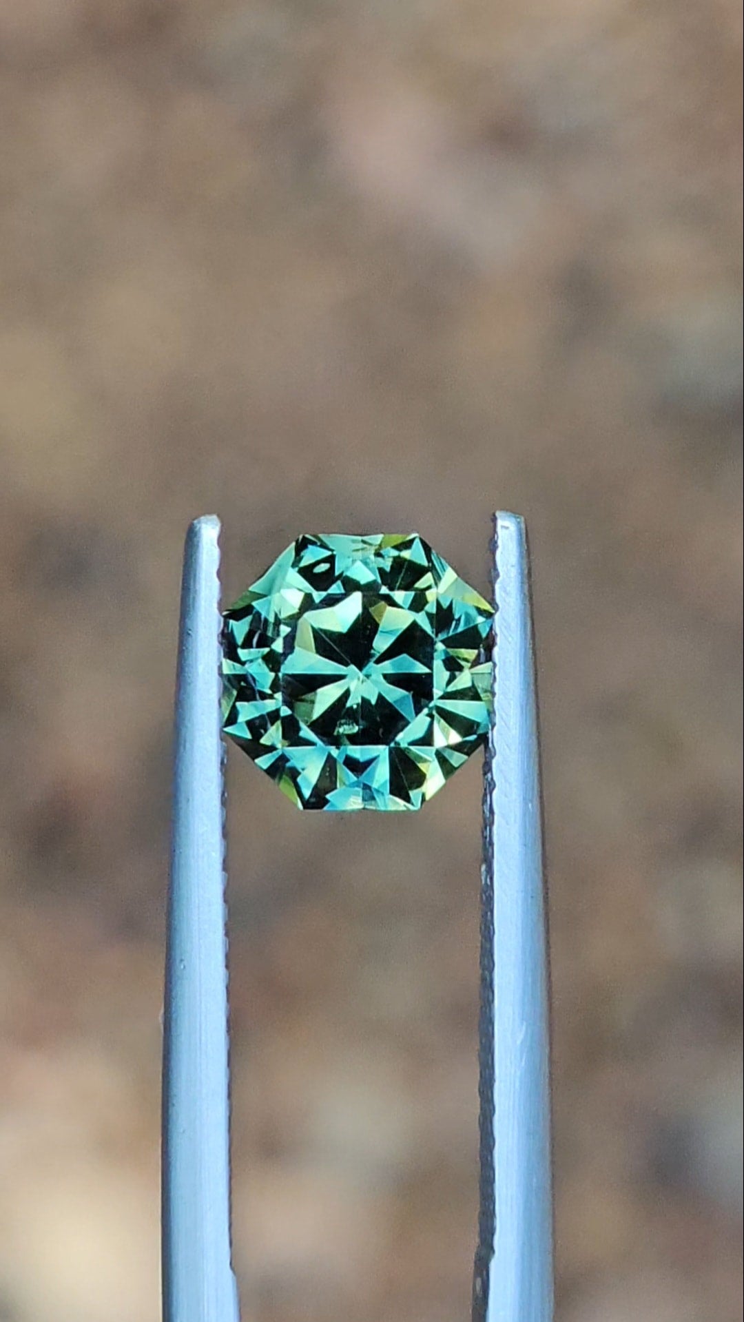 2.15ct Octagonal Teal Parti Sapphire