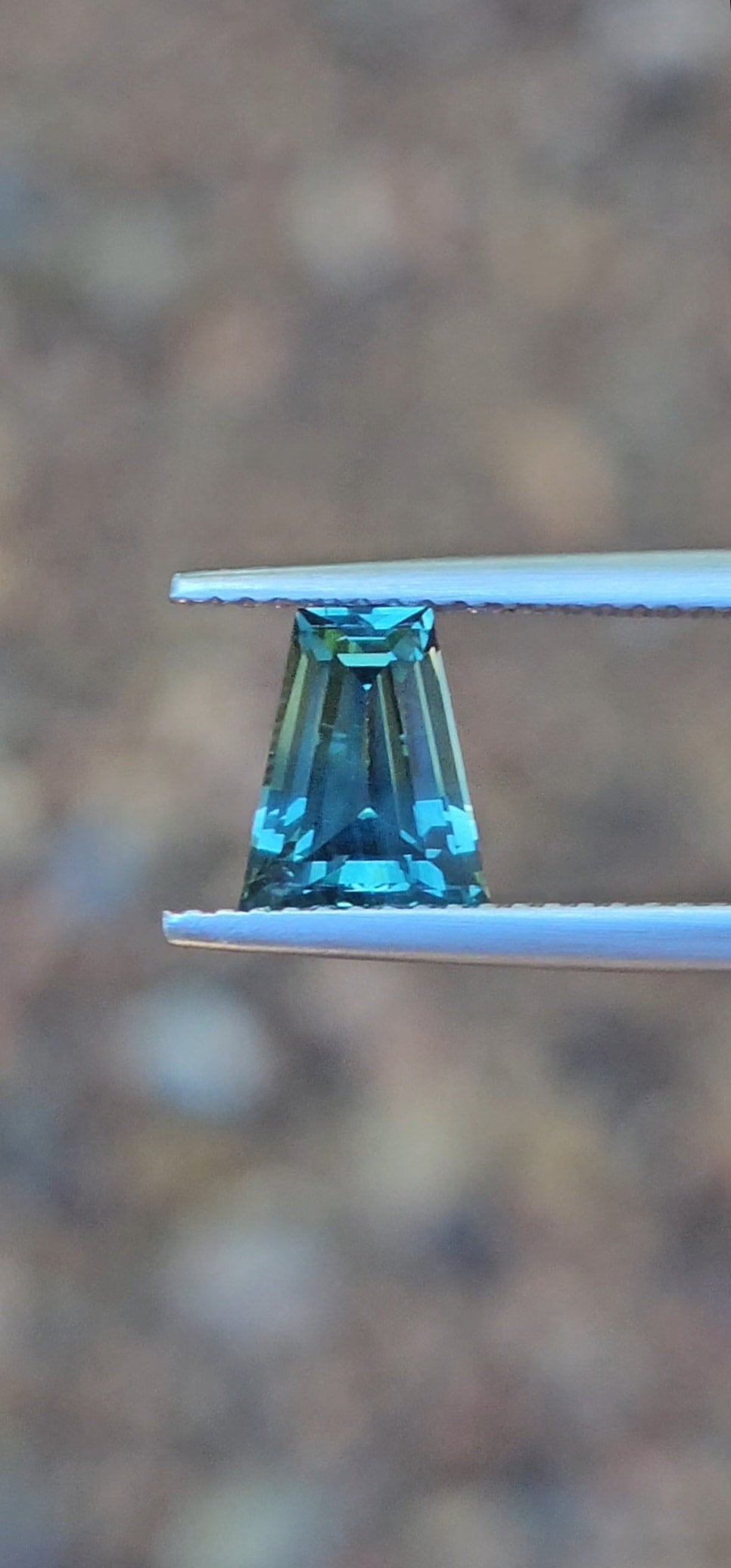 1.64ct Tapered Baguette Blue Sapphire