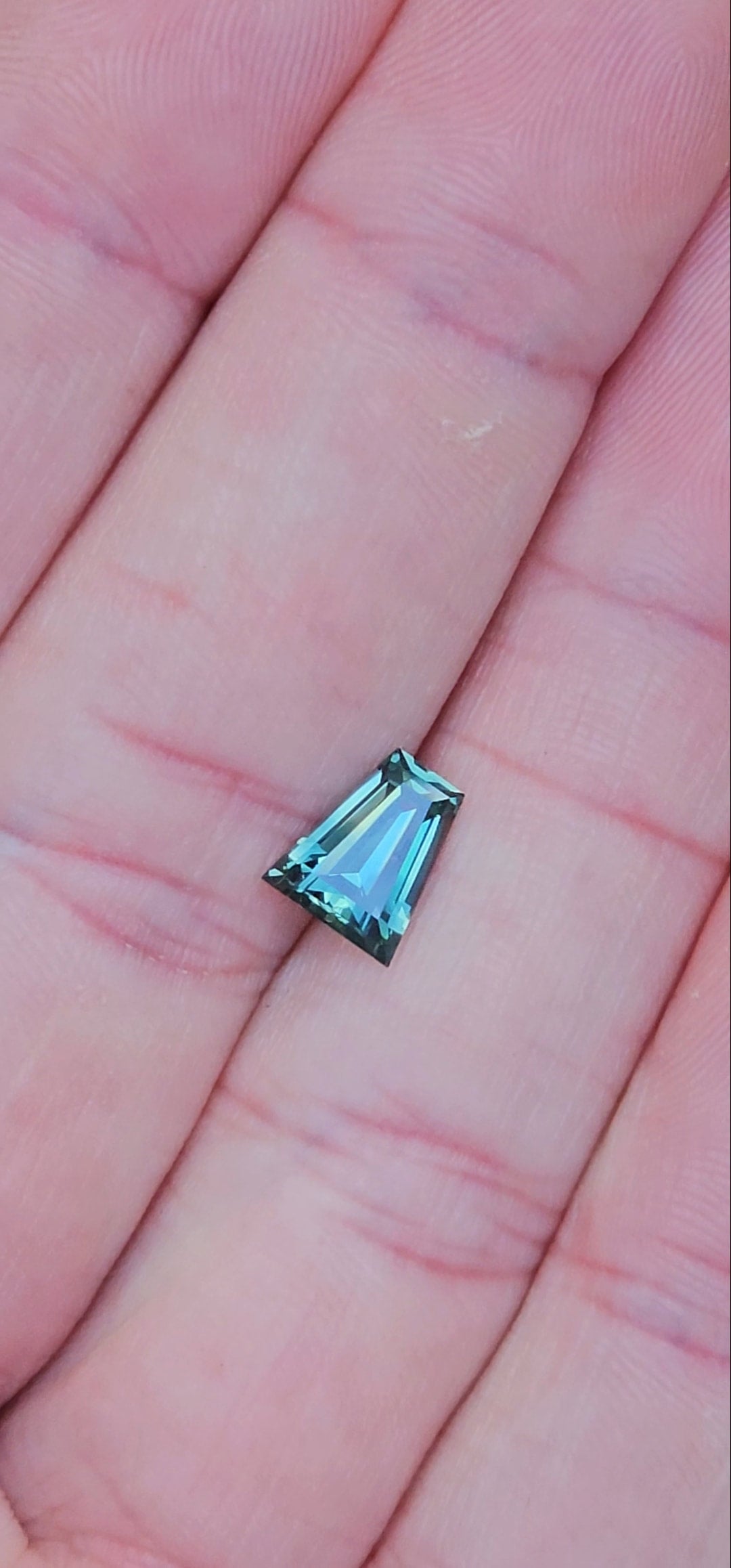 1.64ct Tapered Baguette Blue Sapphire