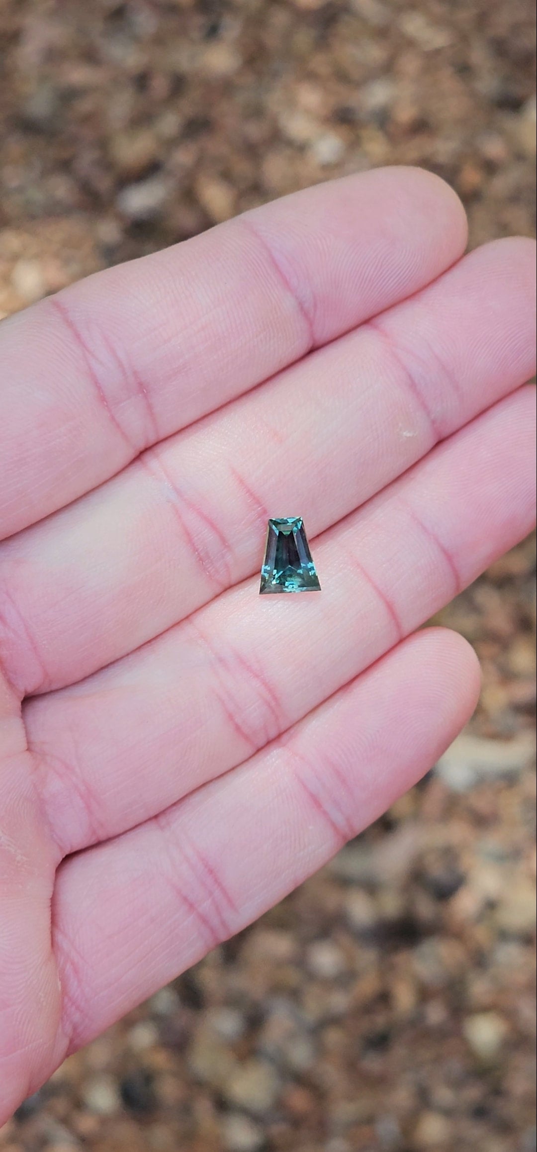 1.64ct Tapered Baguette Blue Sapphire
