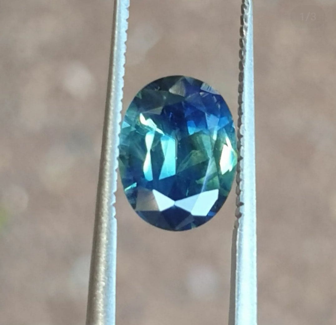 1.95ct Oval Blue-Yellow Parti Sapphire