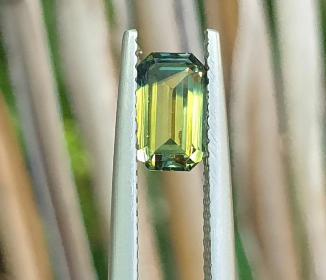 1.36ct Emerald Yellow-Blue Parti Sapphire