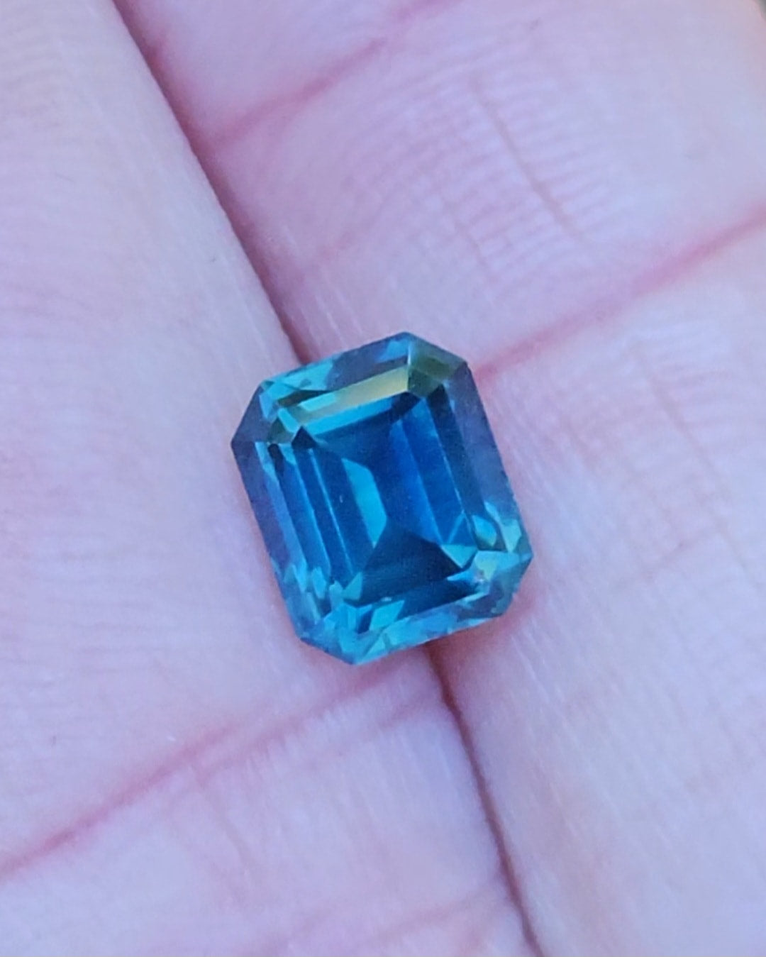 2.11ct Emerald Blue Sapphire