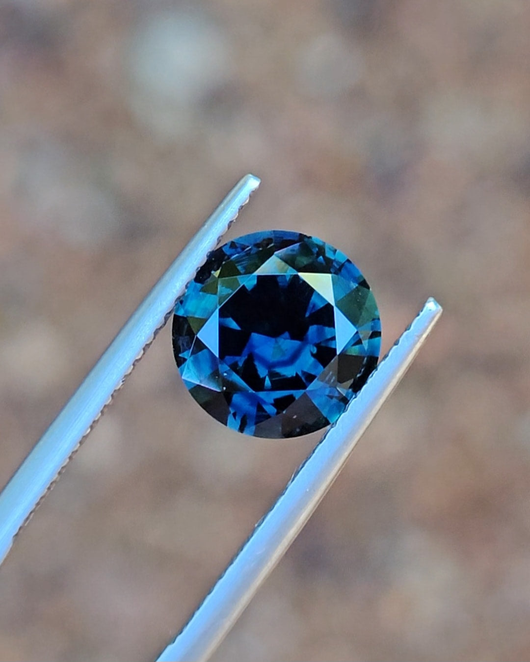 2.40ct Round Yellow Parti Sapphire
