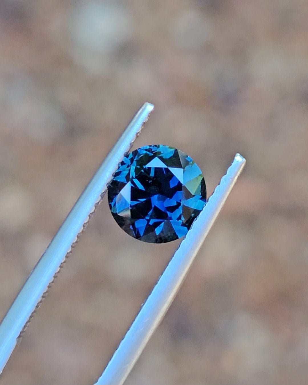 1.68ct Round Blue Parti Sapphire
