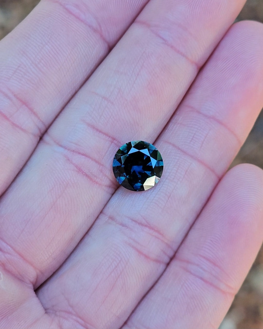 1.68ct Round Blue Parti Sapphire