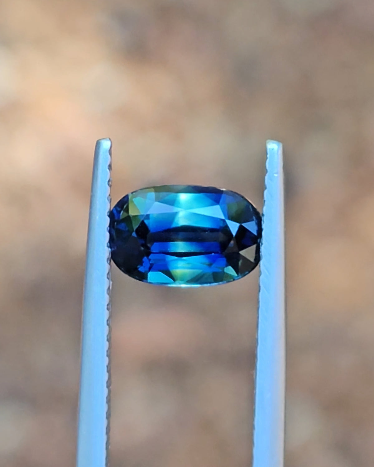 2.80ct Oval Blue Parti Sapphire