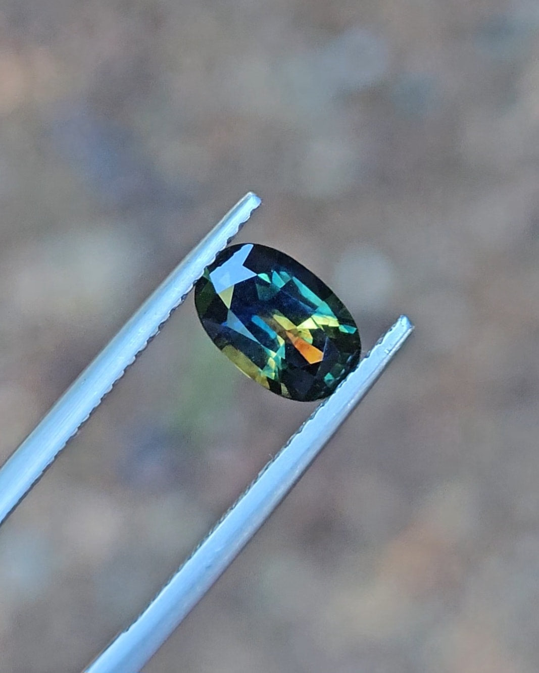 1.56ct Oval Blue Parti Sapphire