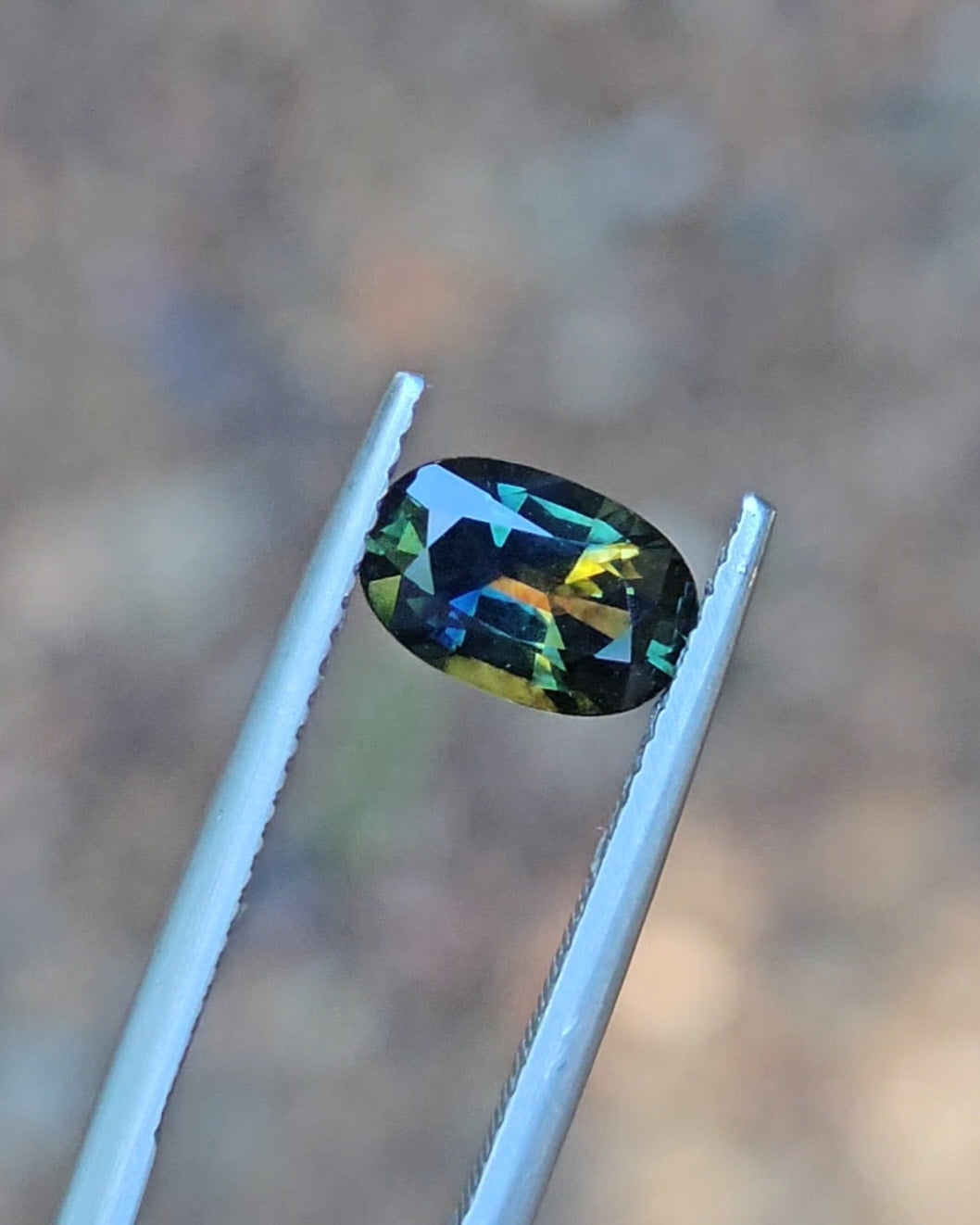 1.56ct Oval Blue Parti Sapphire