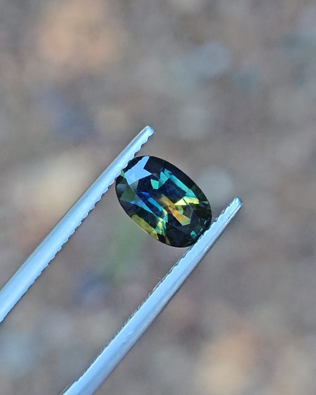 1.56ct Oval Blue Parti Sapphire