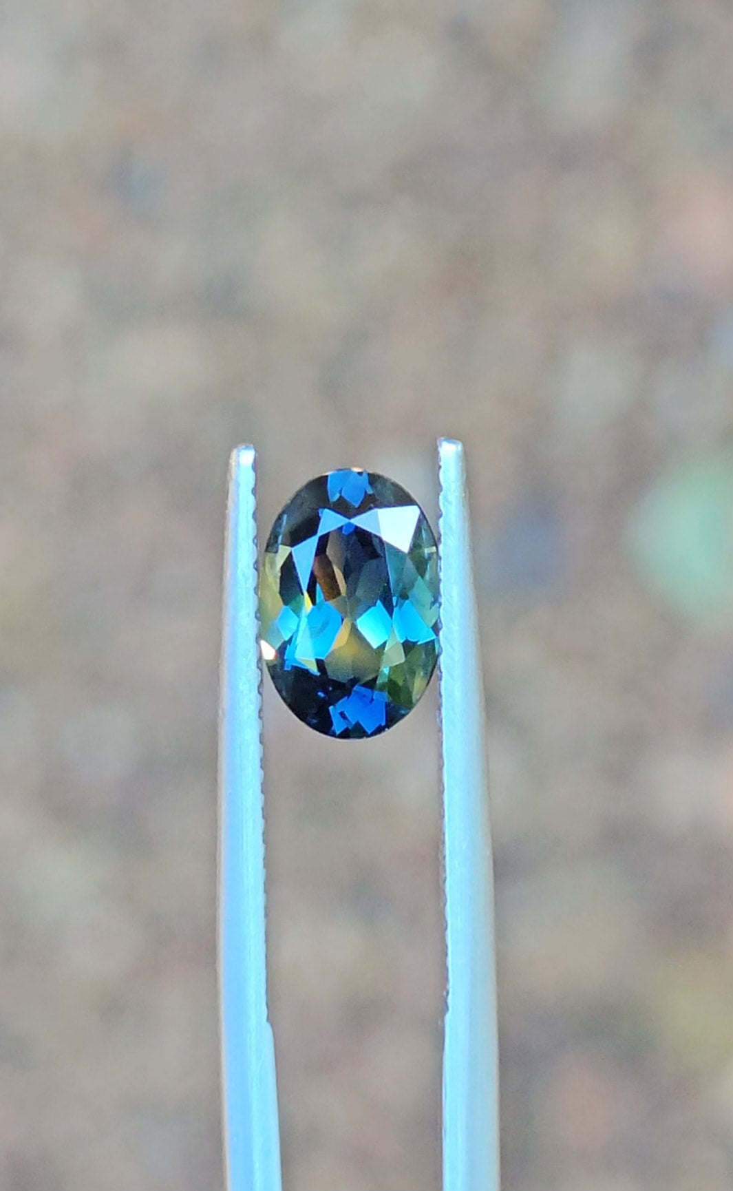 2.06ct Oval Blue Parti Sapphire